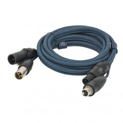 DAP FP1515 FP-15 Hybrid Cable - powerCON TRUE1 & 3-pin XLR IP - DMX / Power